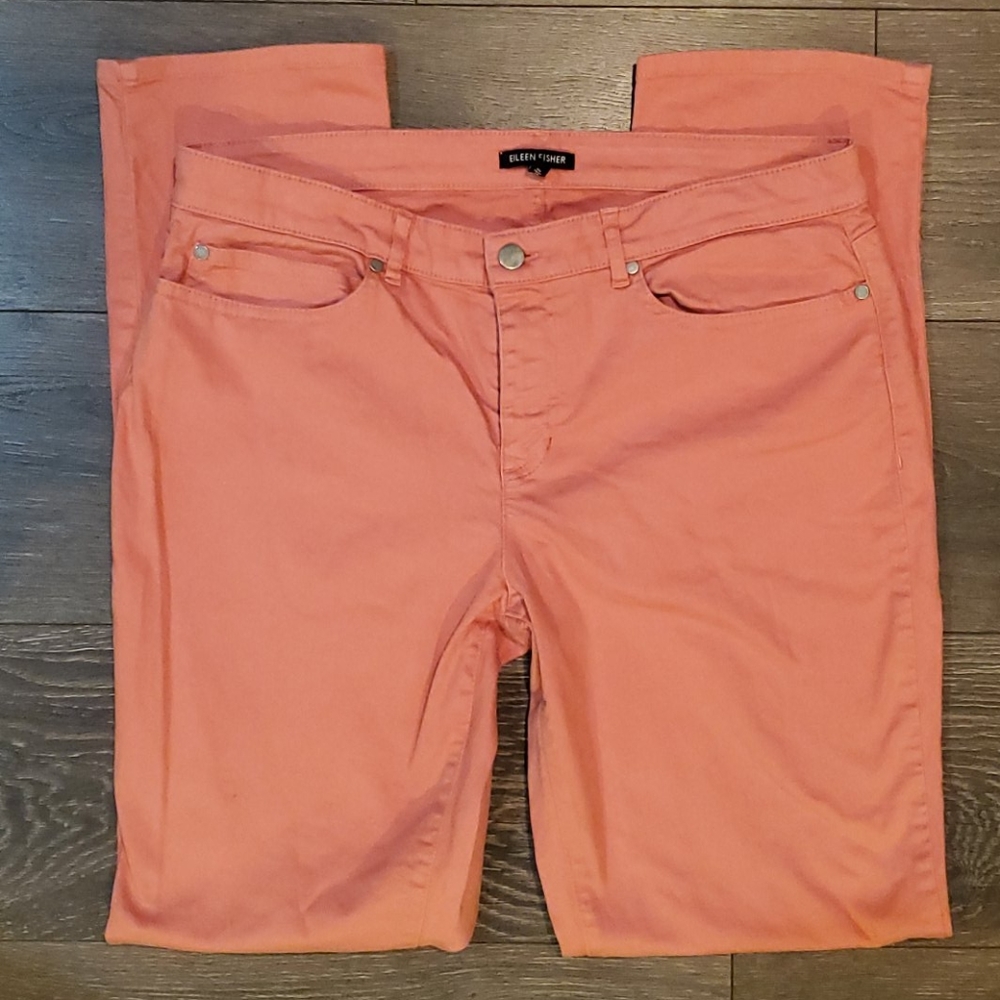 ❤EILEEN FISHER STRAIGHT LEG JEANS, SIZE 12 (31)